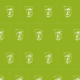 Fabric 22158 | Green white mask patern 1A