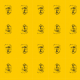Tkanina 22160 | Yellow black mask pattern 1A