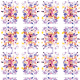Tkanina 22167 | Colourful abstract pattern 3