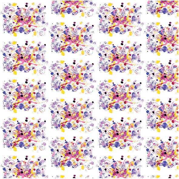Fabric 22168 | Colourful abstract pattern 3A