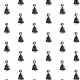Fabric 22204 | Princess 1 black-white pattern for kids