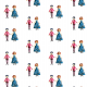 Fabric 22207 | prince and princess 2 colourful pattern for kids