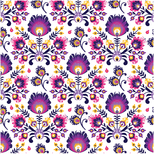 Tkanina 22212 | folk fiolet small