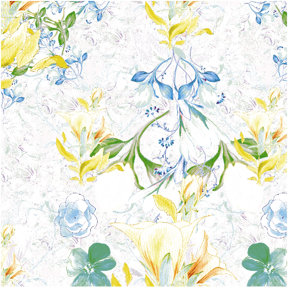 Fabric 22253 | KOMPOZYCJA Z KWIATAMI - SERIA 5