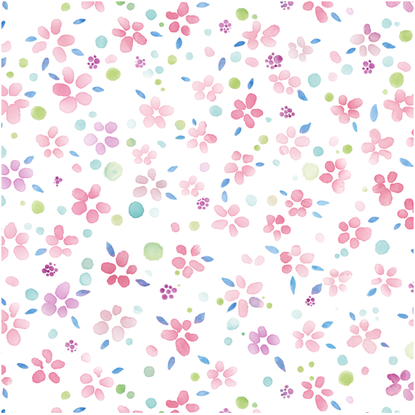 Fabric 22255 | small Watercolor flowers