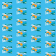 Tkanina 22272 | golden fish pattern 1