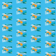 Tkanina 22272 | golden fish pattern 1