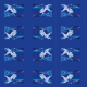 Tkanina 22277 | Silver fish pattern 1A
