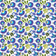 Fabric 22357 | Blue green folk Small