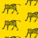 Fabric 22375 | Tiger yellow black pattern 2