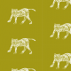 Fabric 22376 | Tiger olive and white pattern 1a