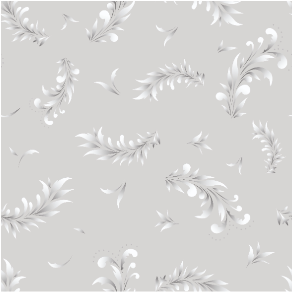 Fabric 22446 | liście szary biały0