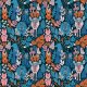 Fabric 22550 | Canada. Canadian wildlife animals. moose, bear, fox, bunny, deer