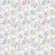 Fabric 22702 | cute doodle cats
