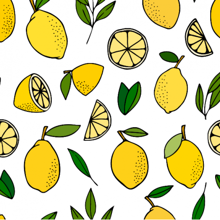 Fabric 22776 | Fresh summer lemons