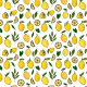 Tkanina 22776 | Fresh summer lemons