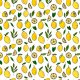 Tkanina 22776 | Fresh summer lemons