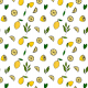 Tkanina 22780 | Lemons with leaves