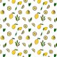 Fabric 22780 | Lemons with leaves