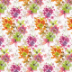 Tkanina 22987 | Kolorowy wzór kwiatowy