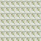 Tkanina 22998 | białe kwiaty I ptaszek na białym 