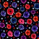Fabric 23190 | kwiaty-akwarela