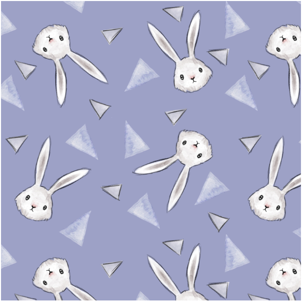 Fabric 23427 | Trójkąty i króliki