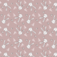 Tkanina 23428 | trójkąty i króliki - brudny róż - duże