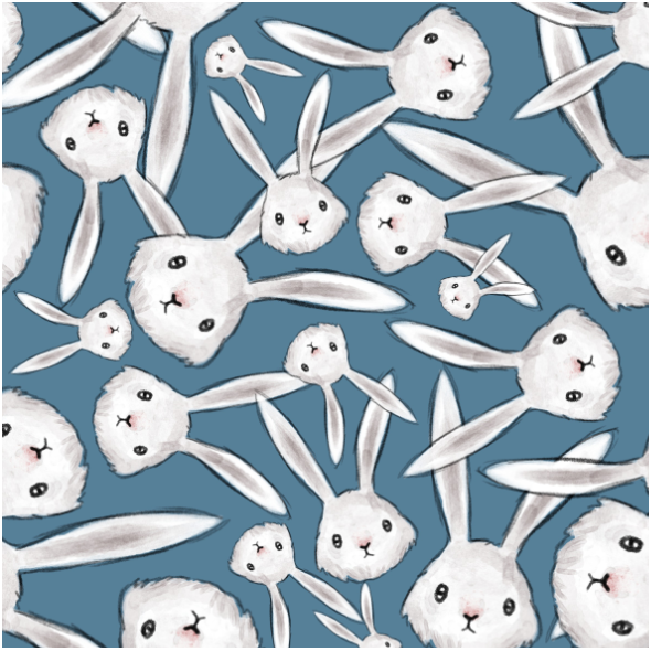 Tkanina 23429 | Królik Inwazja