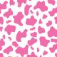 Fabric 23465 | Strawberry cow -  White and pink