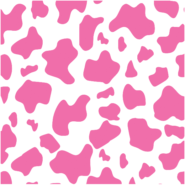 Tkanina 23465 | Strawberry cow -  White and pink