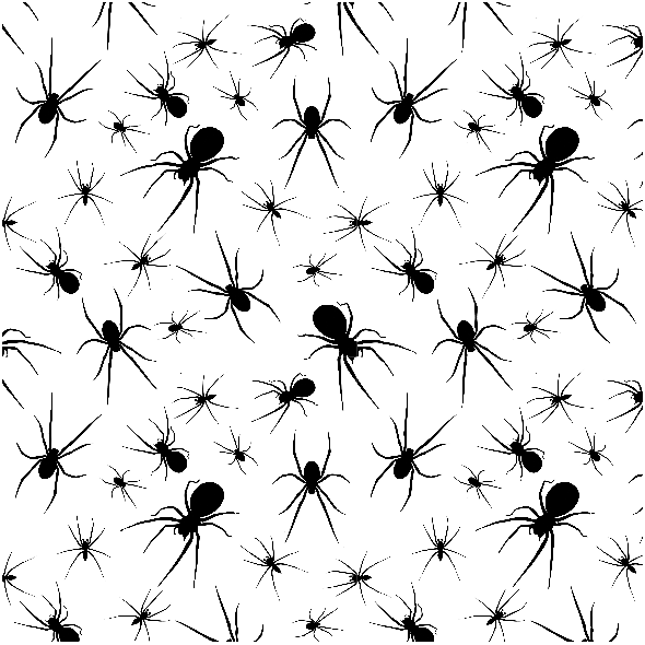 Fabric 23663 | Spiders small