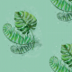 Fabric 23681 | monstera i paproć0