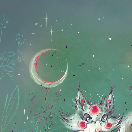 Tkanina 23684 | moon fox