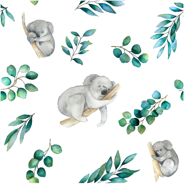 Tkanina 23781 | sleepy koala
