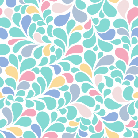 Fabric 23872 | Ornamentalny wzór pastelowe krople wody0
