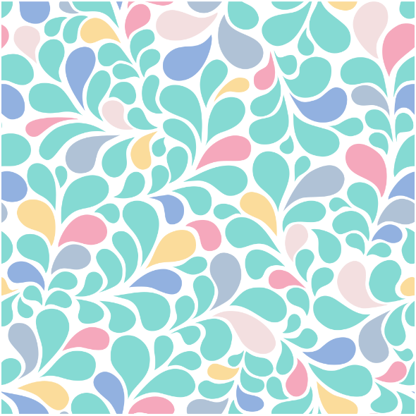Tkanina 23872 | Ornamentalny wzór pastelowe krople wody0