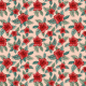 Tkanina 23892 | Tropikalny wzór. Czerwone hibiskusy i tropikalne liście palmy na łososiowym tle