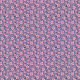 Tkanina 23896 | Tropikalny wzór. Różowe hibiskusy i tropikalne liście na fioletowymwym tle