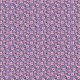 Tkanina 23896 | Tropikalny wzór. Różowe hibiskusy i tropikalne liście na fioletowymwym tle