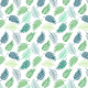 Fabric 23900 | Tropikalny wzór. liście palmy na białym tle0