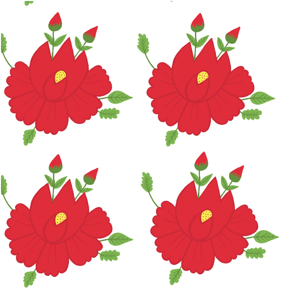 Fabric 24009 | Róże ludowe