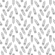 Fabric 24017 | Czarno-białe kredki na białym tle. dziecięcy wzór