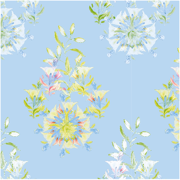 Tkanina 24103 | floral style - series 3