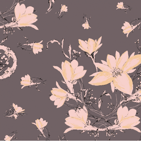 Tkanina 24108 | decorative floral pattern - series 3