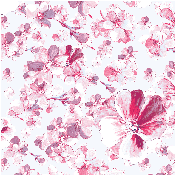 Fabric 24109 | delicate pink flowers