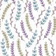 Tkanina 24362 | Gałązki z liśćmi w pastelowych kolorach