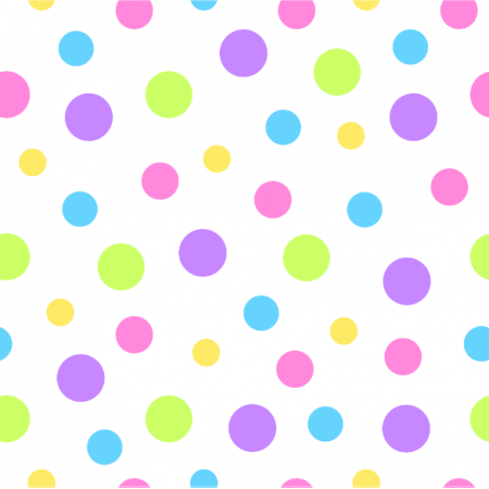 24373 | Kolorowe kropki na białym tle