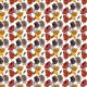 Fabric 24538 | JESIENNY WZÓR. LIŚCIE NA TLE KSZTAŁTÓW