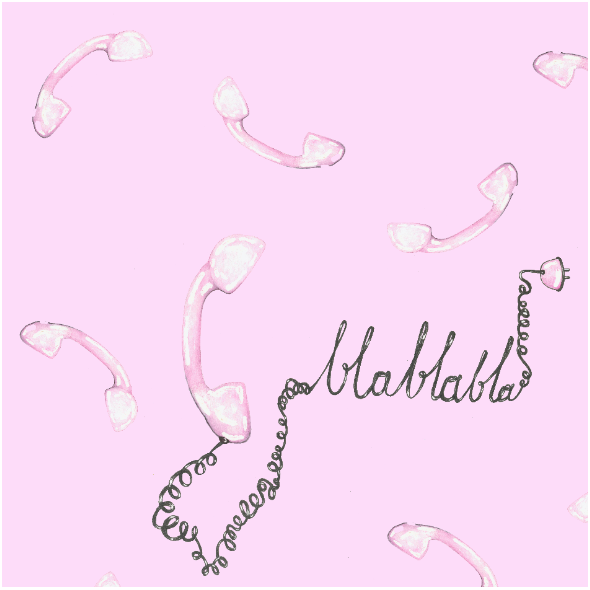 Fabric 24544 | różowe słuchawki 